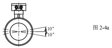 dn40电磁流量计测量电极安装方向图