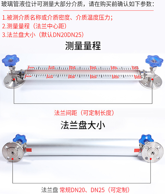 耐高压玻璃管液位计选型表