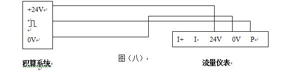 高压涡街流量计脉冲信号输出接线图