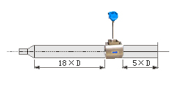 大口径涡街流量计直管段安装要求示意图二