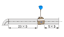 气体流量表直管段安装要求示意图三