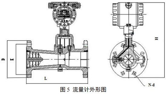 智能天然气流量计外形图