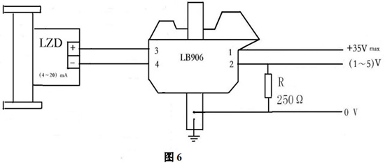 液晶指示型金属管浮子流量计本安防爆型接线图